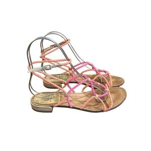 Womens Stewart Weizmann Strappy Sandals  Size 8.5